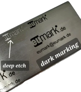 electrochemical serial number marking on stainless steel surgical instrument