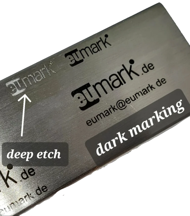 electrochemical serial number marking on stainless steel surgical instrument